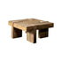 Skeet Wooden Square Coffee Table Natural Sheesham 724138