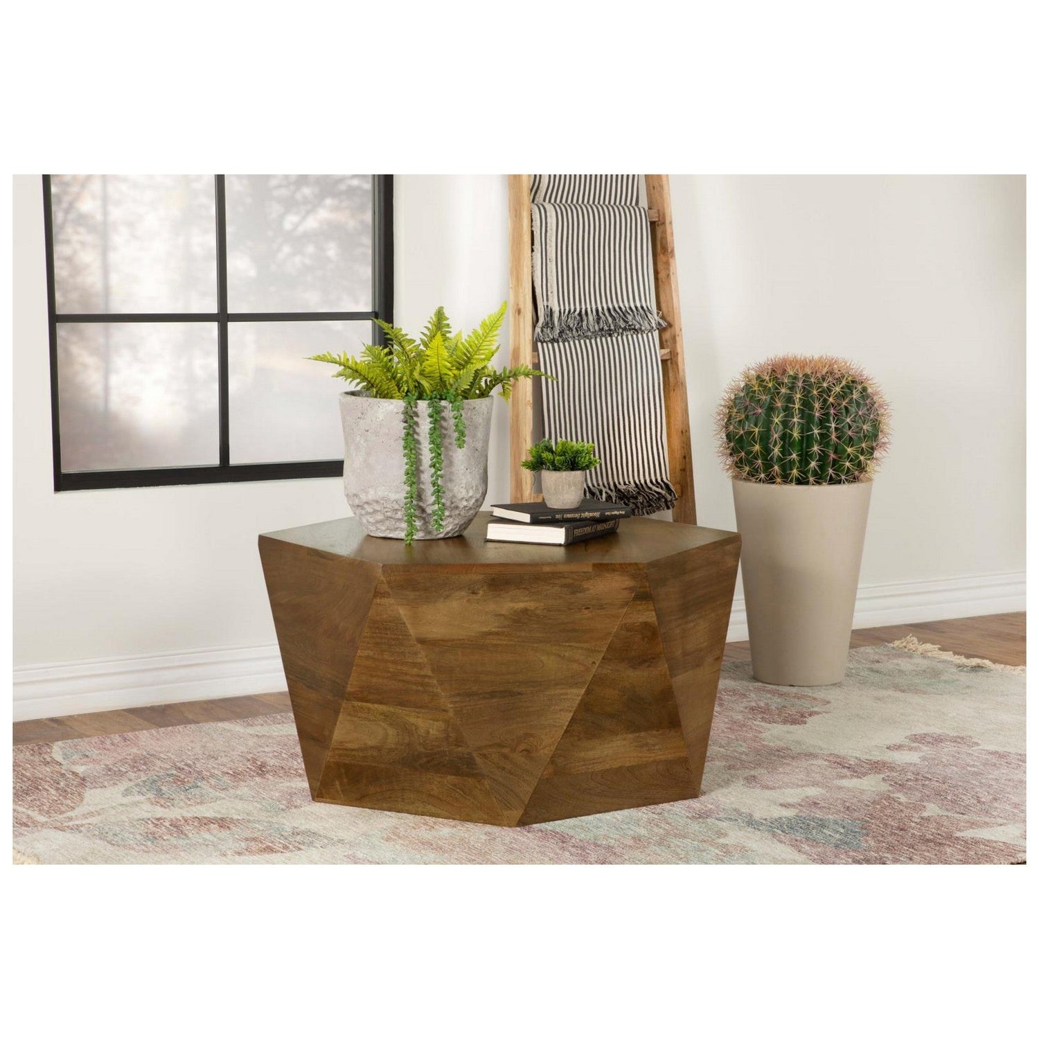 Zalika Hexagonal Coffee Table Natural 724188