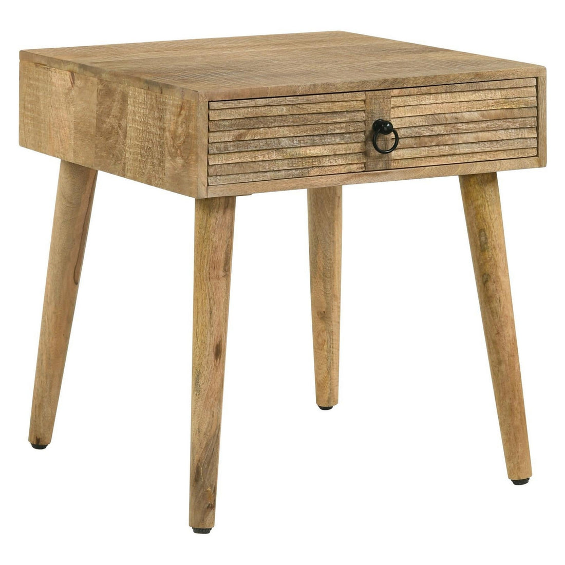 Zabel Square 1-drawer End Table Natural 724257