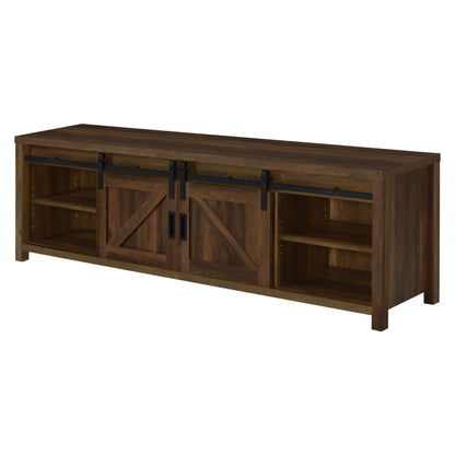 Madra Rectangular TV Console with 2 Sliding Doors 736273