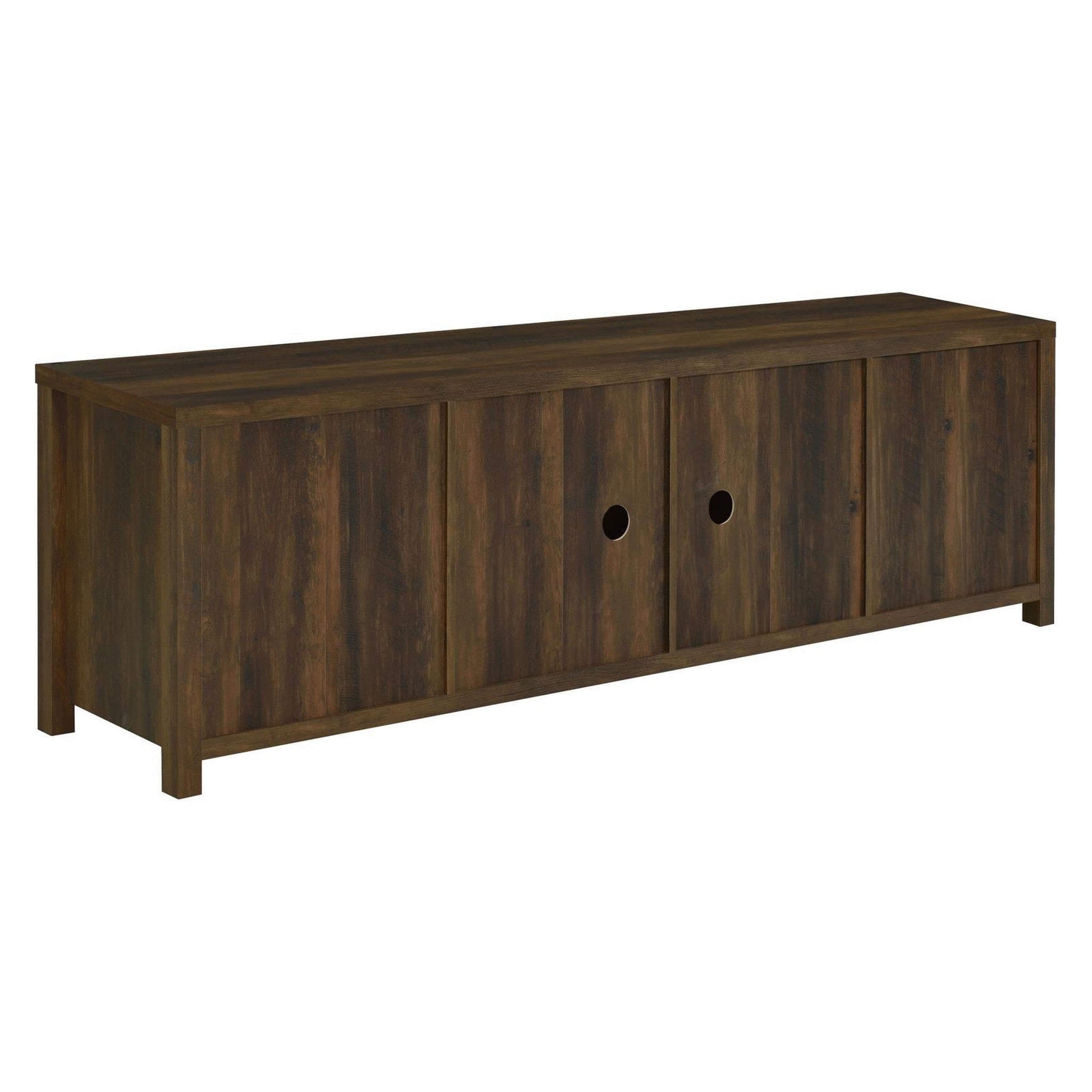 Madra Rectangular TV Console with 2 Sliding Doors 736273