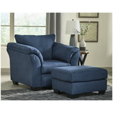 Darcy Chair and Ottoman Ash-75005U7