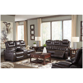 Warnerton Power Reclining Sofa and Loveseat with Power Recliner Ash-75407U3