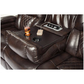 Warnerton Power Reclining Sofa and Loveseat with Power Recliner Ash-75407U3