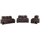 Warnerton Power Reclining Sofa and Loveseat with Power Recliner Ash-75407U3