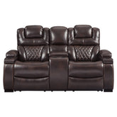 Warnerton Power Reclining Sofa and Loveseat with Power Recliner Ash-75407U3