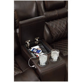 Warnerton Power Reclining Sofa and Loveseat with Power Recliner Ash-75407U3