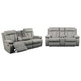 Mitchiner Reclining Sofa and Loveseat Ash-76204U1