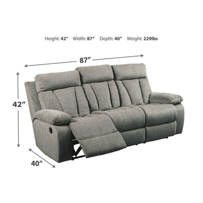 Mitchiner Reclining Sofa and Loveseat Ash-76204U1