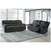 Draycoll Reclining Sofa and Loveseat Ash-76504U1