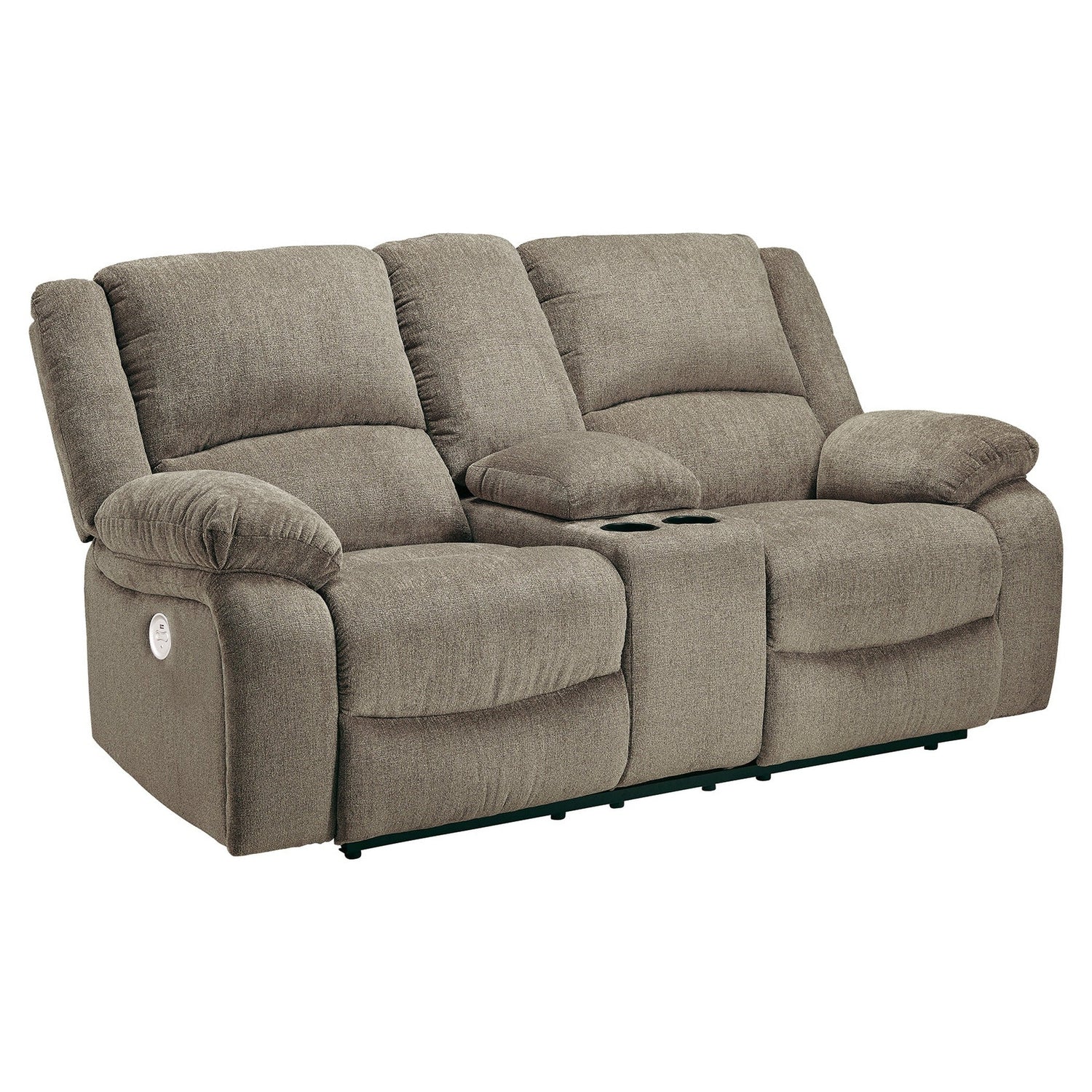 Draycoll Power Reclining Sofa and Loveseat Ash-76504U2