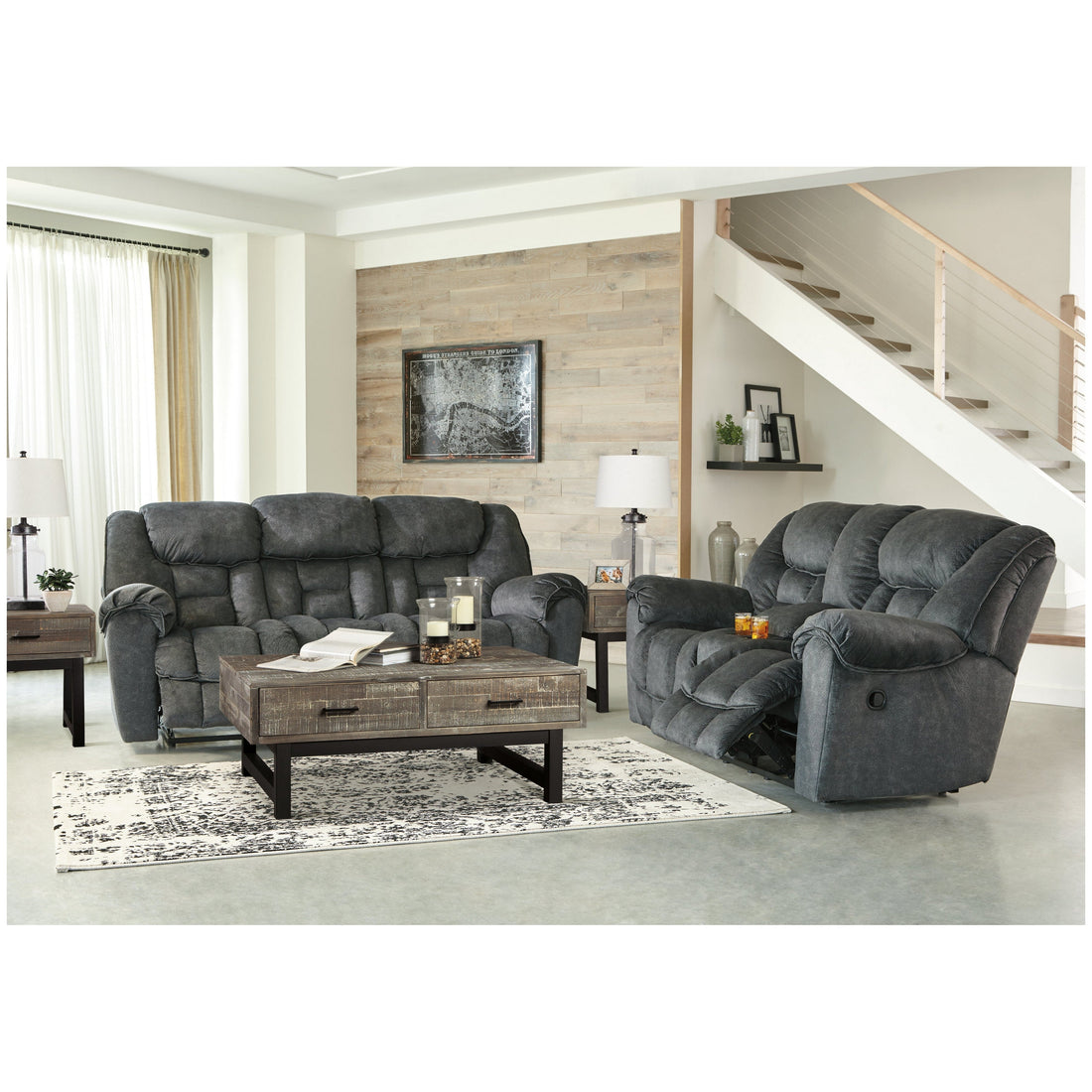 Capehorn Reclining Sofa and Loveseat Ash-76902U1