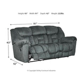 Capehorn Reclining Sofa and Loveseat Ash-76902U1