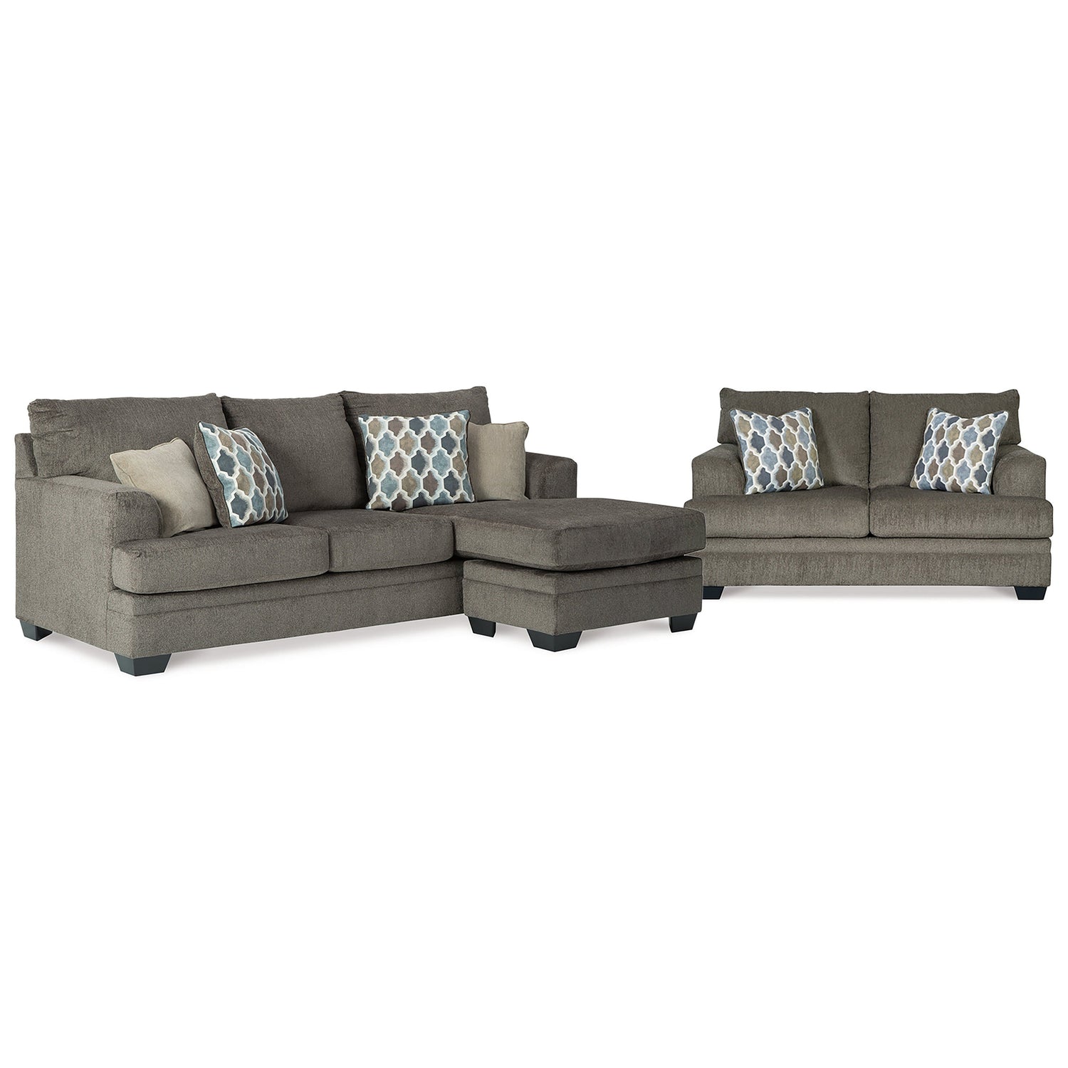 Dorsten Sofa Chaise and Loveseat Ash-77204U2