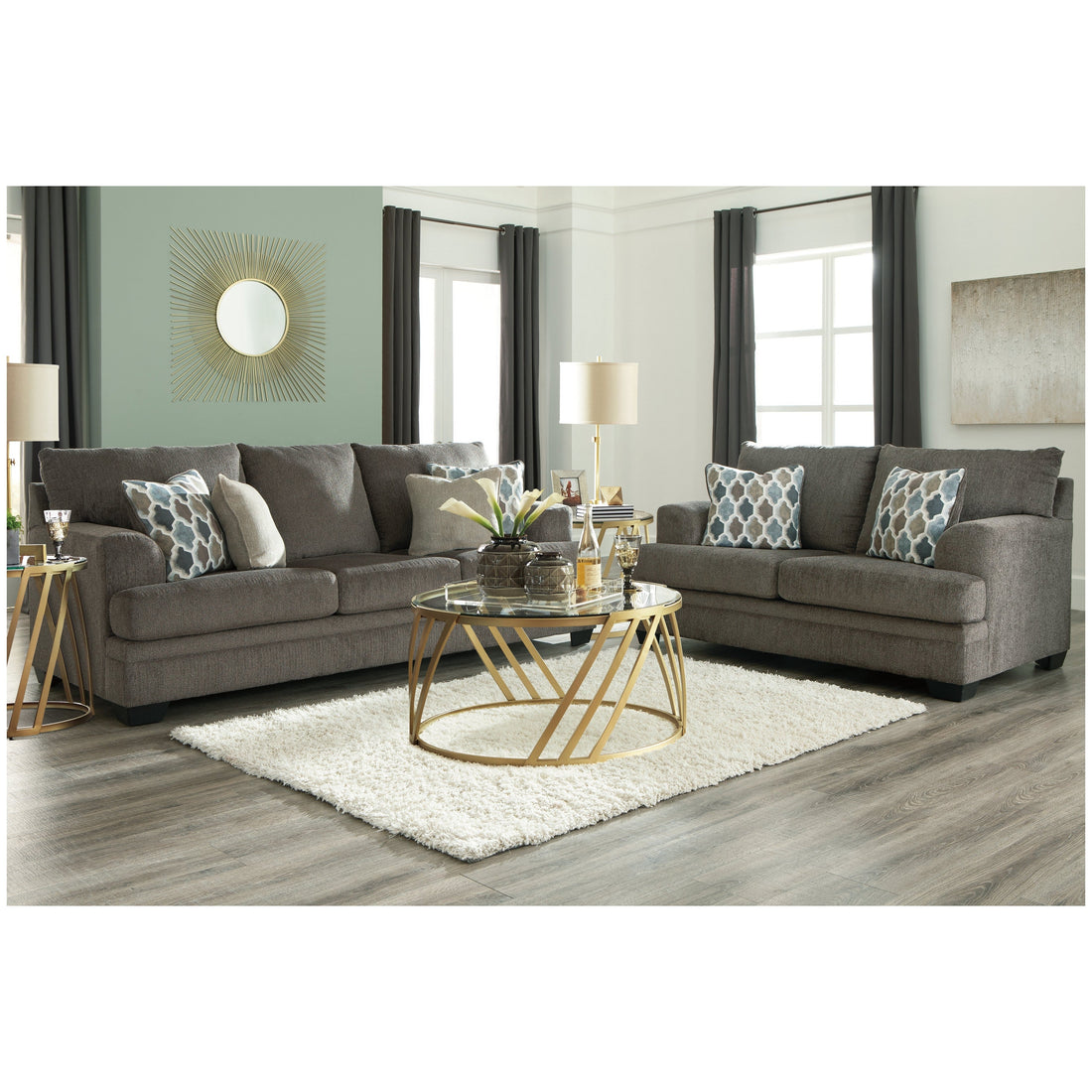 Dorsten Sofa and Loveseat Ash-77204U1