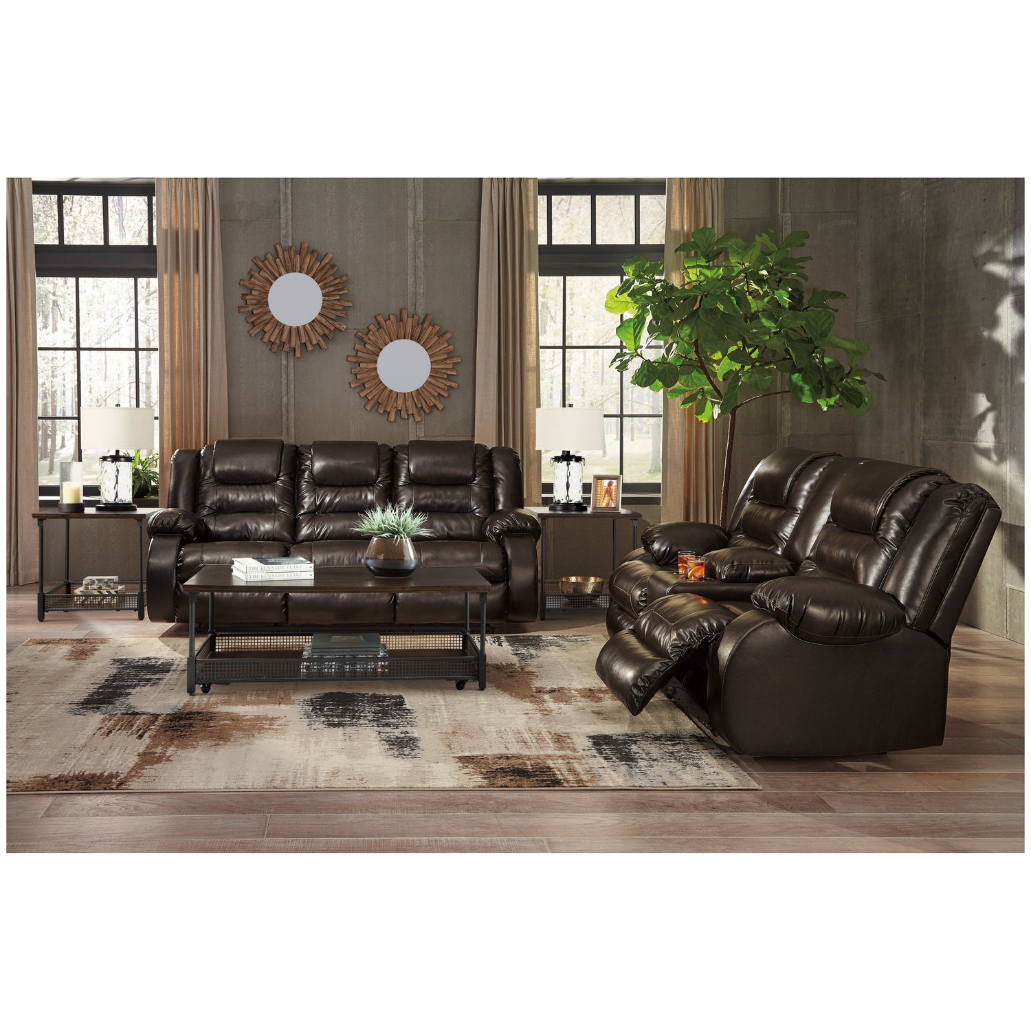 Vacherie Reclining Sofa and Loveseat Ash-79307U1