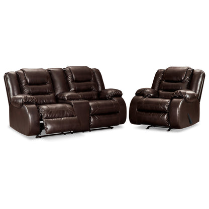 Vacherie Reclining Loveseat with Recliner Ash-79307U2