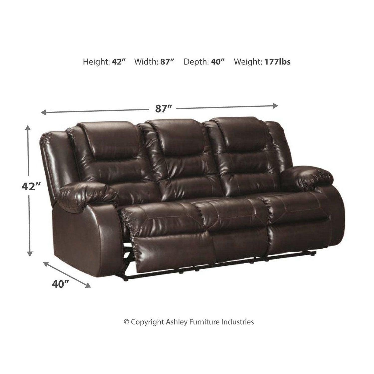 Vacherie Reclining Sofa and Loveseat Ash-79307U1