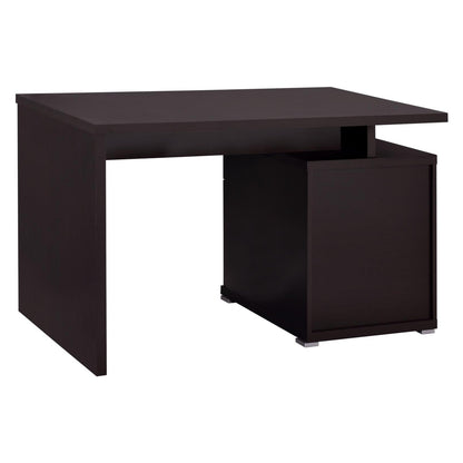 Irving 2-drawer Office Desk with Cabinet Cappuccino 800109