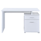 Irving 2-drawer Office Desk with Cabinet White 800110