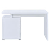 Irving 2-drawer Office Desk with Cabinet White 800110