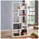 Theo 10-shelf Bookcase White 800136