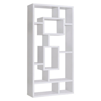 Howie 10-shelf Bookcase White 800157