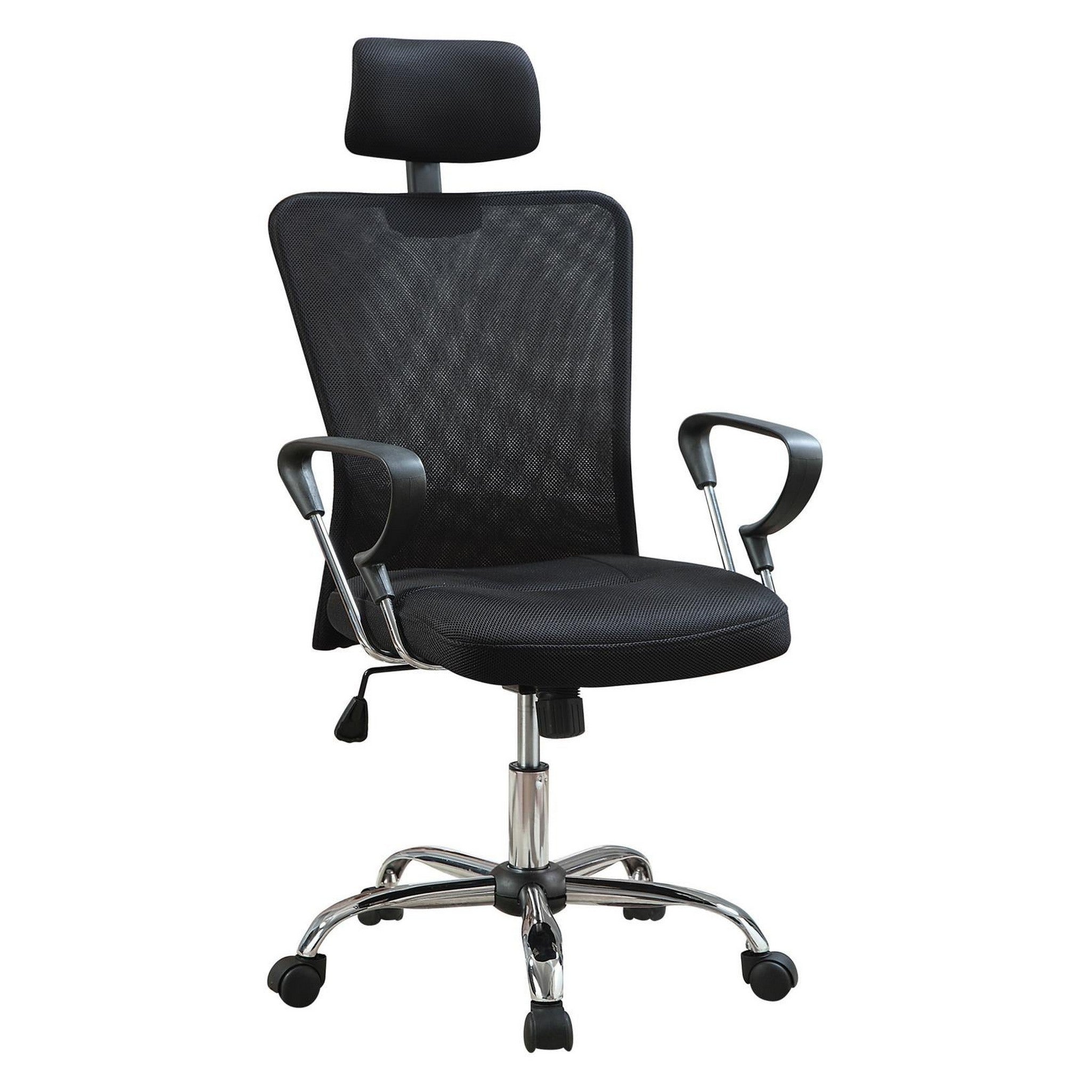 Stark Mesh Back Office Chair Black and Chrome 800206