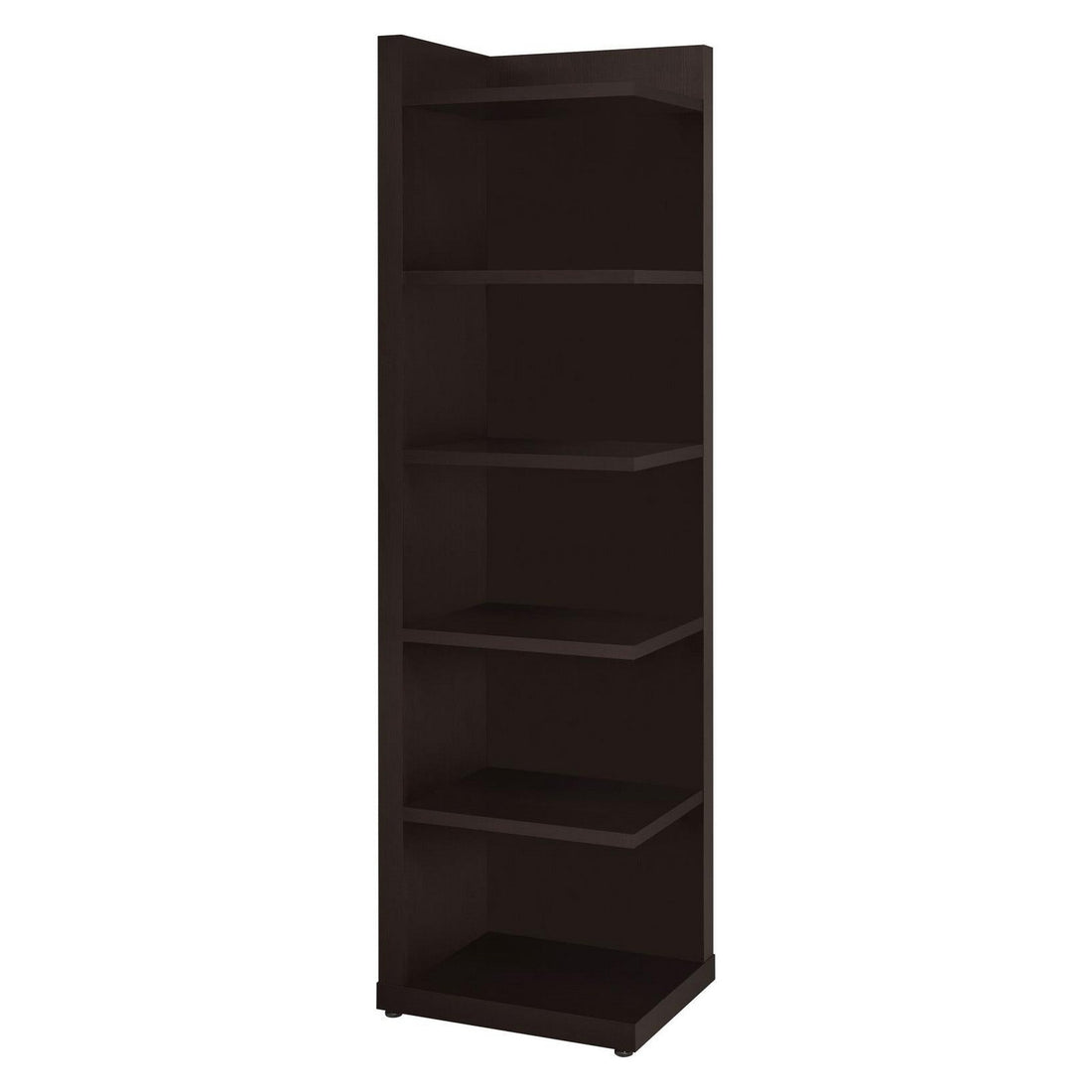 Pinckard 6-tier Corner Bookcase Cappuccino 800270