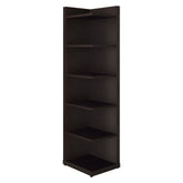 Pinckard 6-tier Corner Bookcase Cappuccino 800270