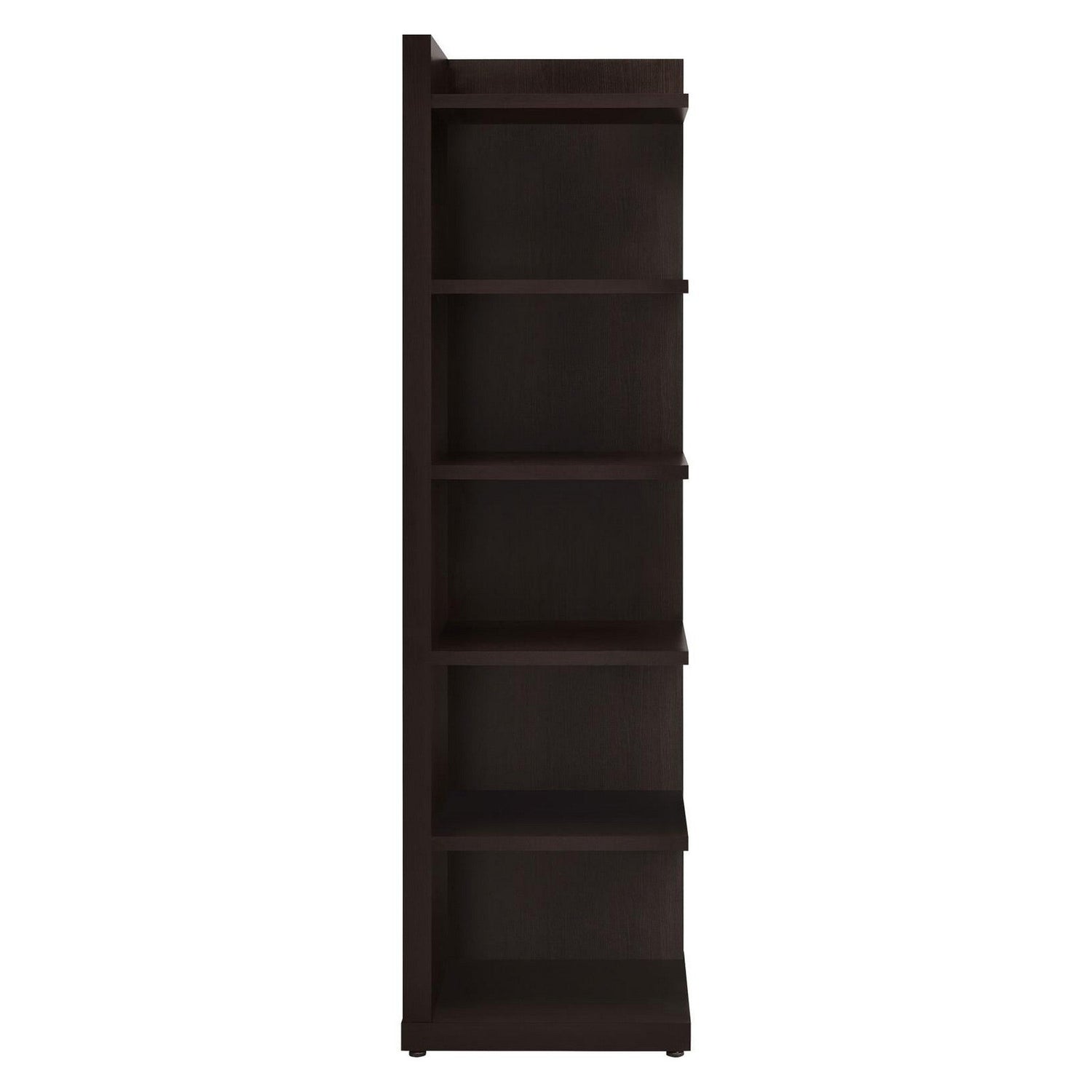 Pinckard 6-tier Corner Bookcase Cappuccino 800270