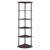 Bonwick 5-shelf Corner Bookshelf Cappuccino 800279