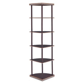 Bonwick 5-shelf Corner Bookshelf Cappuccino 800279