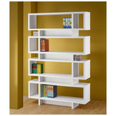 Reid 4-tier Open Back Bookcase White 800308