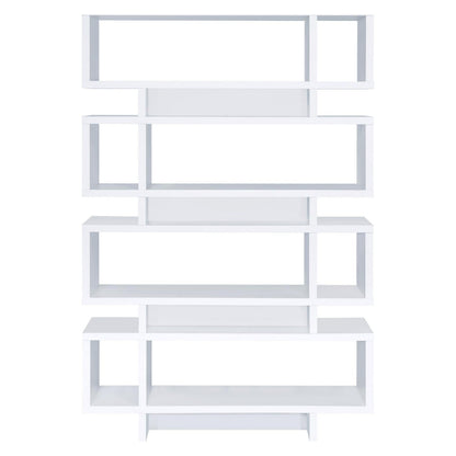 Reid 4-tier Open Back Bookcase White 800308