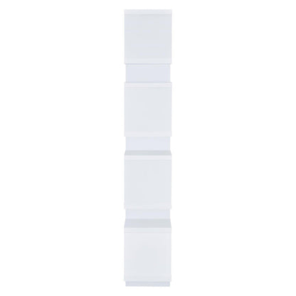 Reid 4-tier Open Back Bookcase White 800308