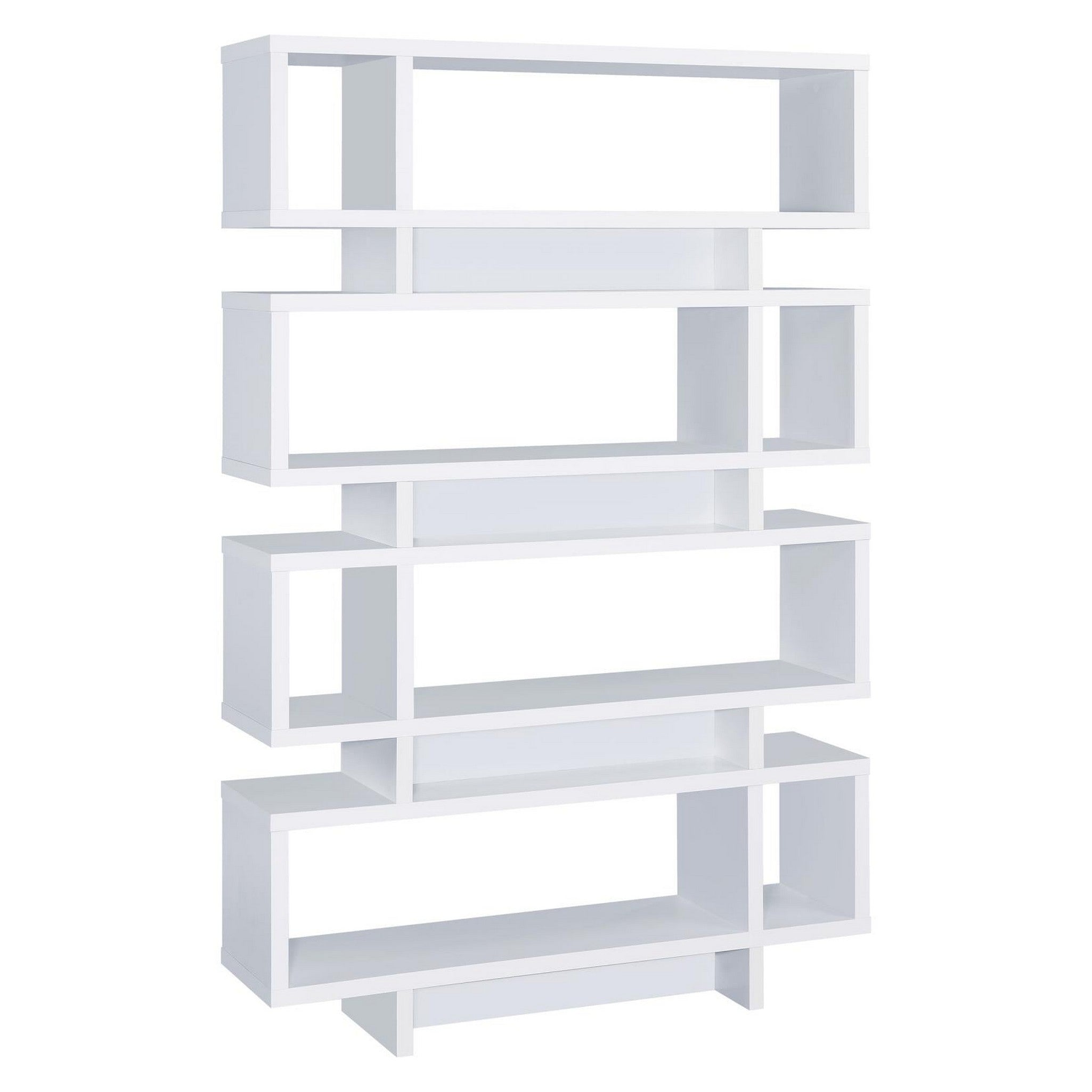 Reid 4-tier Open Back Bookcase White 800308