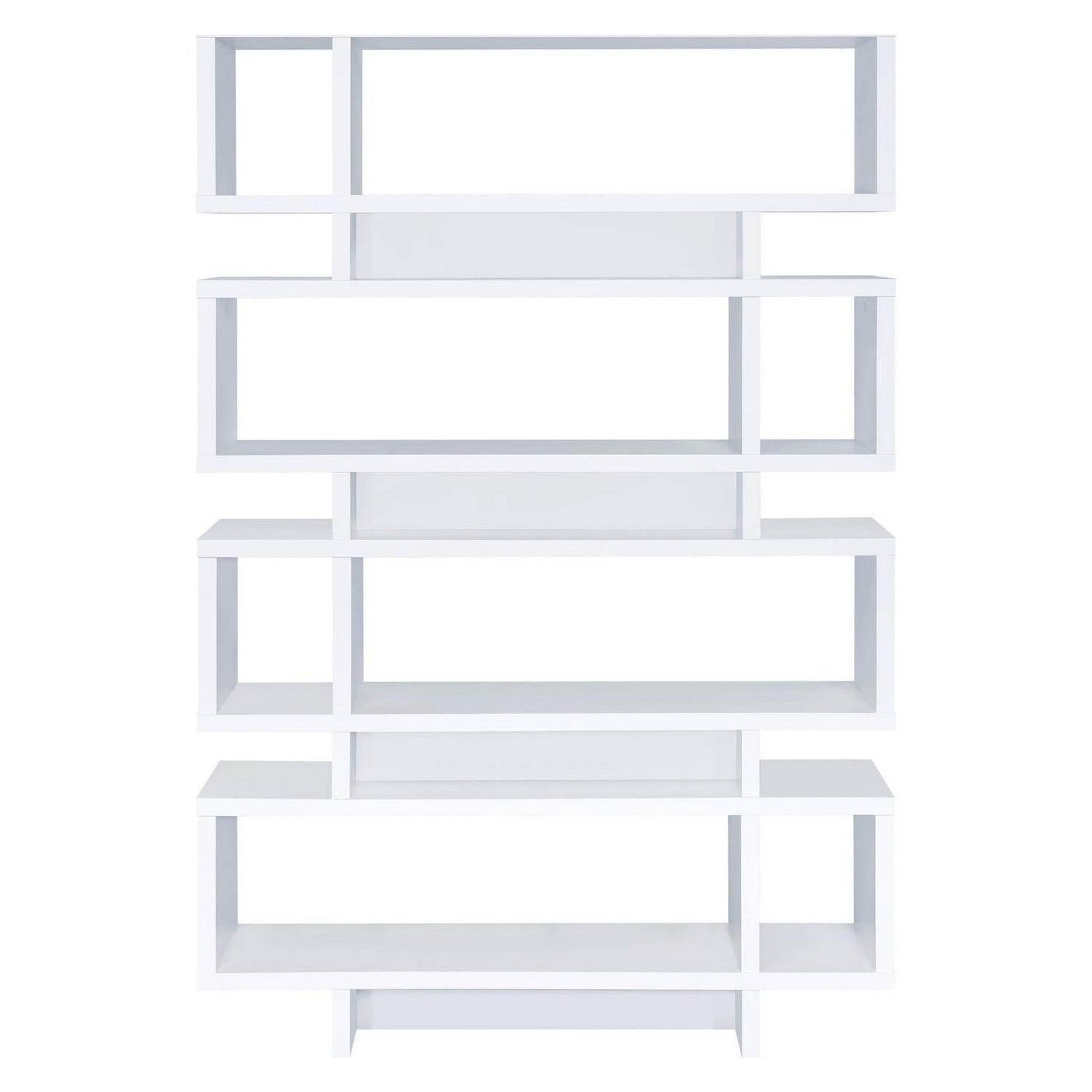 Reid 4-tier Open Back Bookcase White 800308