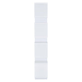 Reid 4-tier Open Back Bookcase White 800308