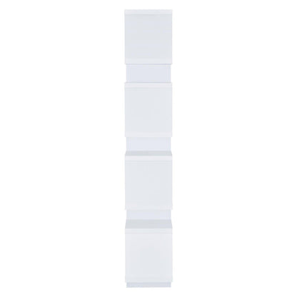 Reid 4-tier Open Back Bookcase White 800308