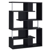 Hoover 5-tier Bookcase Black and Chrome 800309