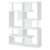 Hoover 5-tier Bookcase White and Chrome 800310