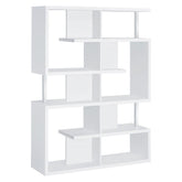 Hoover 5-tier Bookcase White and Chrome 800310