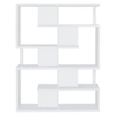 Hoover 5-tier Bookcase White and Chrome 800310