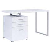 Brennan 3-drawer Office Desk White 800325