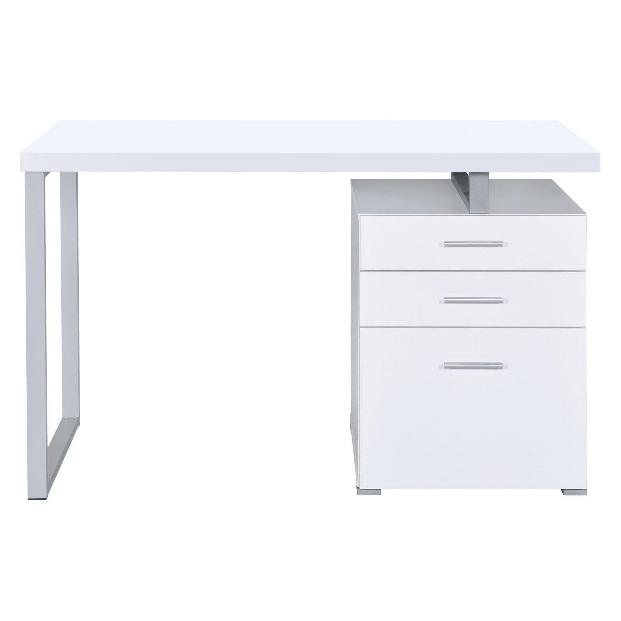 Brennan 3-drawer Office Desk White 800325