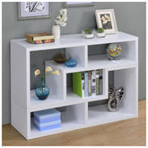 Velma Convertible TV Console and Bookcase White 800330