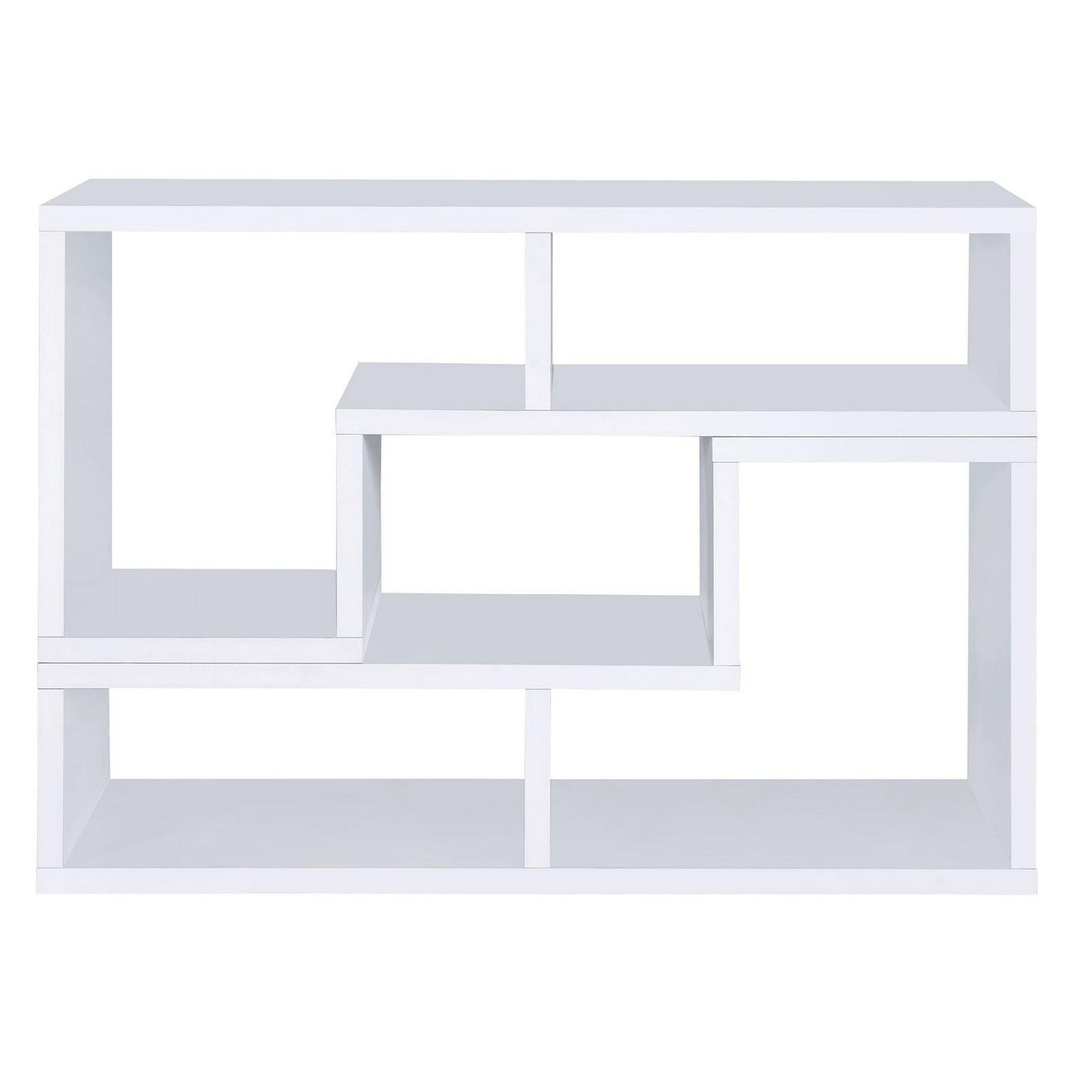 Velma Convertible TV Console and Bookcase White 800330