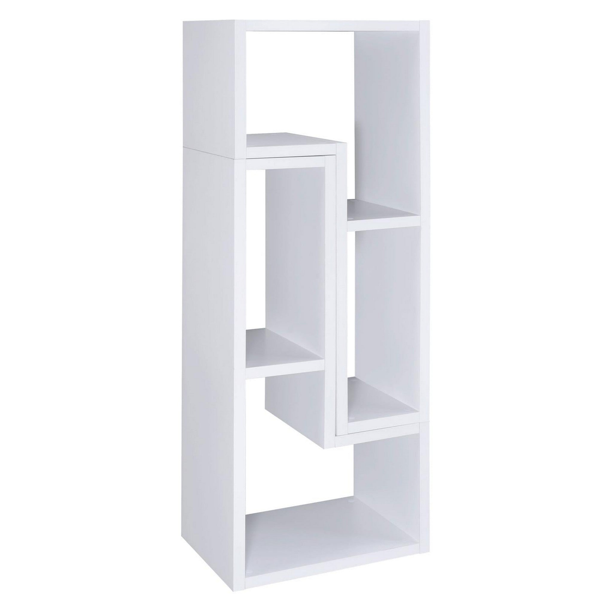 Velma Convertible TV Console and Bookcase White 800330