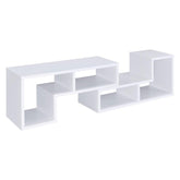 Velma Convertible TV Console and Bookcase White 800330